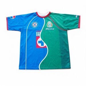 Scorpion Cruz Axul Mexico Half Half National‎ Soccer Team Vintage Jersey Men's L